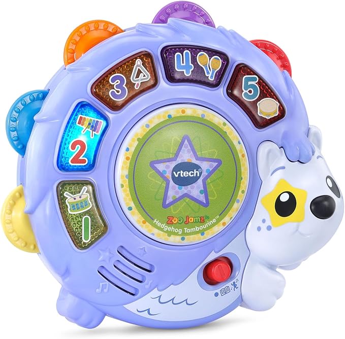 VTech Zoo Jamz Hedgehog Tambourine with Instruments and Games