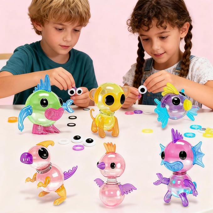 Magic Balloon Craft Kit, Funny Balloons Inflator Toy, DIY Sticky Balls With Pump, Sticker Balloon Maker, Creative Ballon Animals Making Kit, Birthday Gifts for Girls Boys (Accessory Refill Pack)
