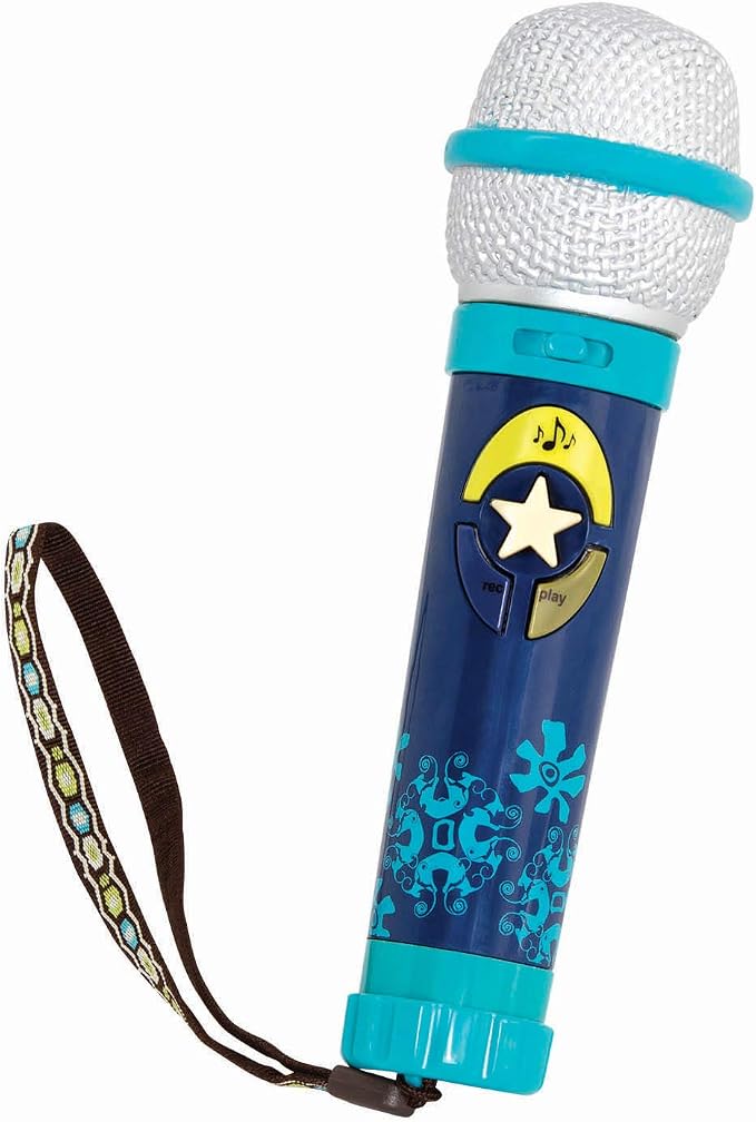 B. toys – Okideoke Toy Microphone with 8 Songs & Voice Amplifier – Musical Instrument for Toddlers – Fun Early Learning Toy for Kids 18+ Months