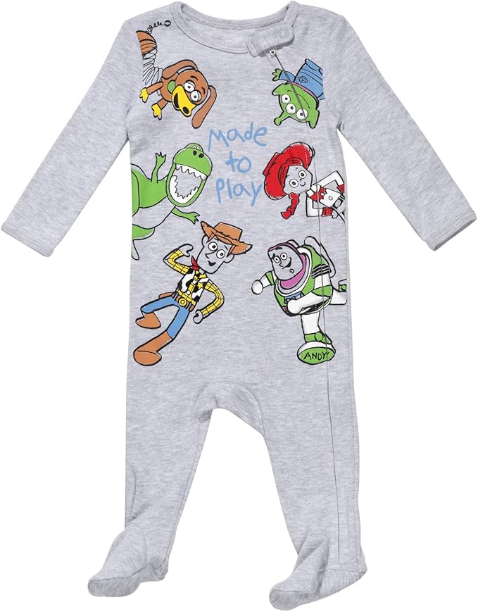 Disney Baby Boys' 2-Pack Footed One-Piece Sleep N' Play Newborn to Infant