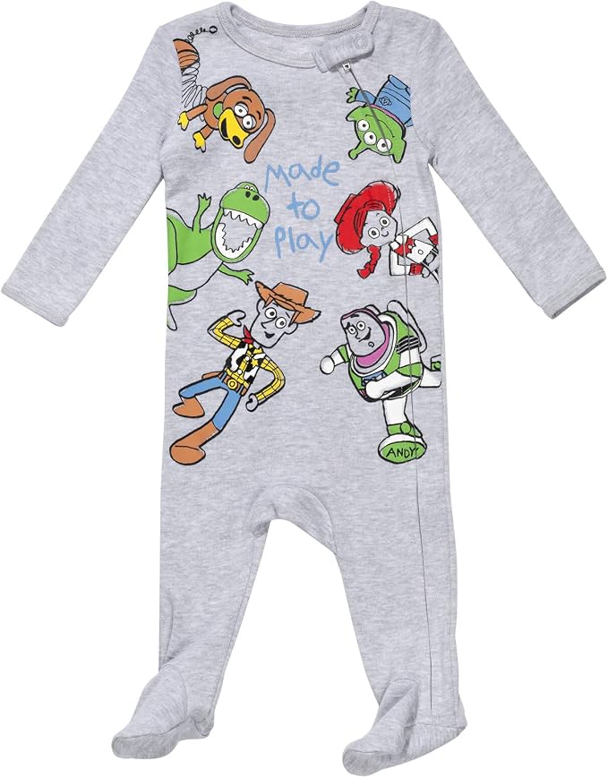 Disney Baby Boys' 2-Pack Footed One-Piece Sleep N' Play Newborn to Infant