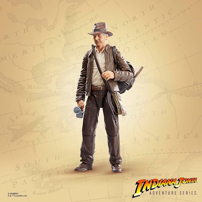 Indiana Jones and The Dial of Destiny Adventure Series (Dial of Destiny) Action Figure, 6-inch, Toys for Kids Ages 4 and Up