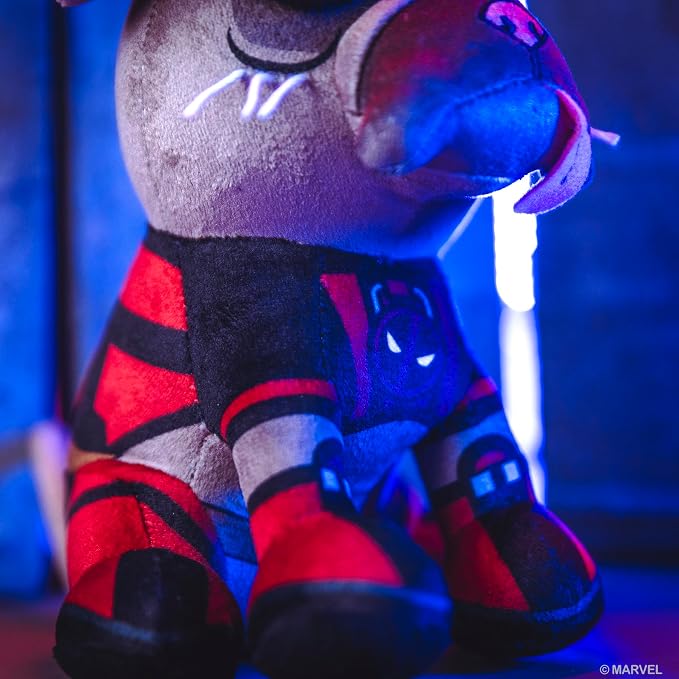 Bleacher Creatures Marvel Deadpool 3 Dogpool 8" Kuricha Sitting Plush- Soft Chibi Inspired Toy