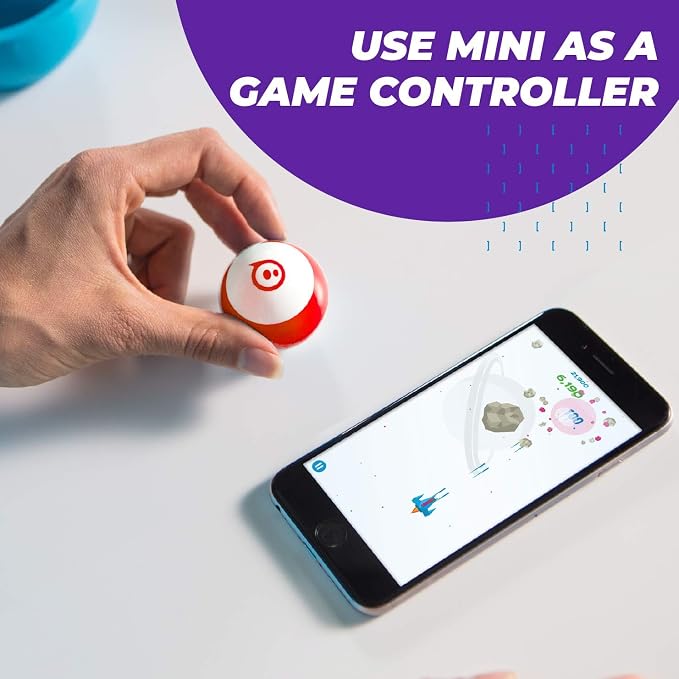 Sphero Mini Green Coding Robot Ball | Educational Coding and Gaming, For Kids and Teens Ages 8+, Tabletop-friendly, Interactive and Fun Learning Experience
