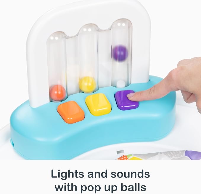 Smart Steps Bounce N’ Dance 4-in-1 Activity Center Walker, Hexagon Dots