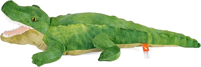 Wild Republic Green Alligator Plush, Stuffed Animal, Plush Toy, Gifts For Kids, Cuddlekins, 23"