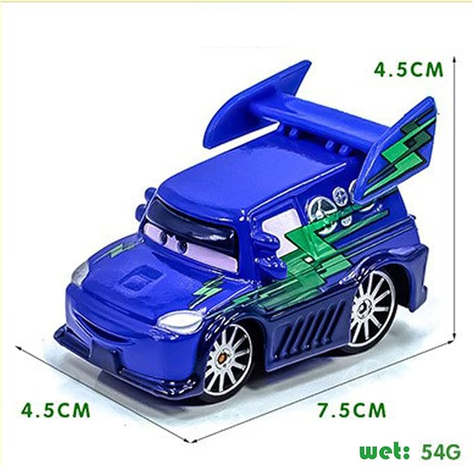 6PCS Movie Cars 2 3 Cars Assortment 1：55 Loose Diecast Vehicles Toys (6 PCS CAR Toy) (MP-BCD)