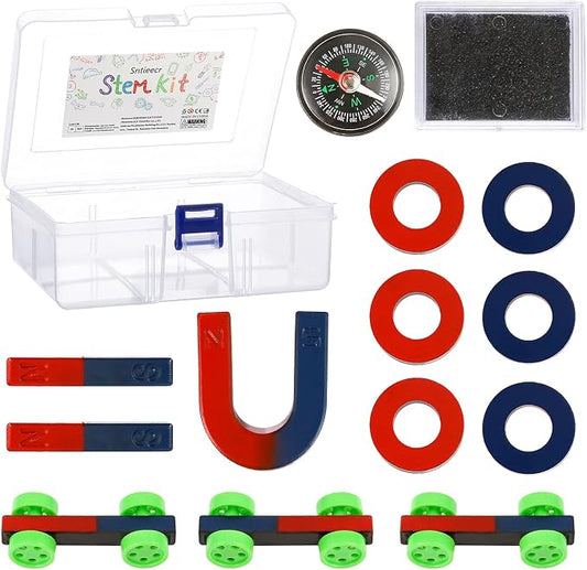 Sntieecr Labs Junior Science Magnetism Set for Experiment Education, Science Experiment Tool Physics Educational Toys Educational Science Kit for Kids Teen
