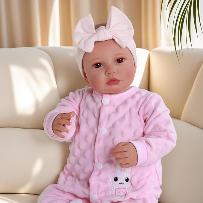 BABESIDE Reborn Baby Dolls - 20-inch Cute Soft Vinyl Realistic Baby Doll Real Life Baby Dolls with Complete Accessories Perfect for Cuddling, Playtime, and Gift Giving