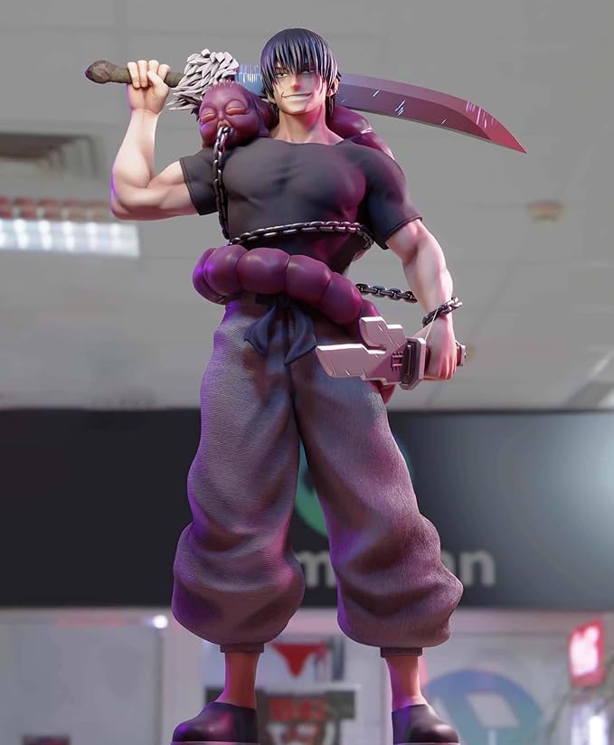 Fushiguro Toji Figure Statue JJK Figure Model, 22cm Standing Pose Anime Action Figures JJK Fushiguro Toji Statue Handmade Collectible Desktop Decoration Gifts for Fans