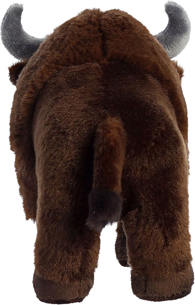 Aurora® Responsibly Made Eco Nation™ Bison Stuffed Animal - Ideal for Playtime Adventures - Perfect for Birthdays or Just Because - Brown 9 Inches