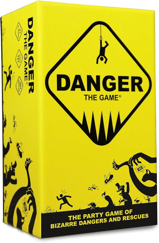 ORIGAMI WHALE Danger The Game: The Card Game of Bizarre Dangers and Rescues - Family & Adult Game Night - Easy to Learn - Party Games - Family Board Games - 3+ Players