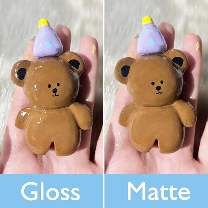 200ml Air Dry Clay Varnish，Air Dry Clay Sealant for Airdry Clay，Air Dry Clay Glaze Can Not Only Used to Prevent Clay Cracking, Scratches, and Wear,It Can Also Having a Matte Glaze Effect (Matte)