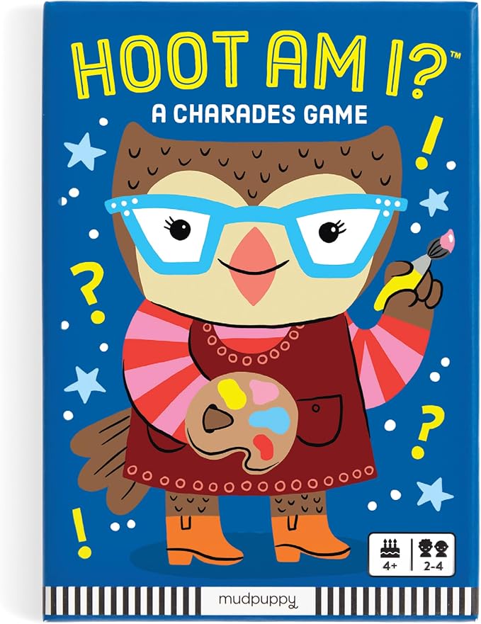 Mudpuppy Hoot Am I! – an Adorable Version of Classic Charades Game with Fun and Easy to Recognize Characters for Children