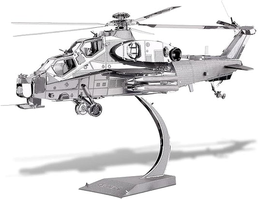 Piececool 3D Metal Puzzle Military Model Kits, 10 Helicopter Airplane Models Kits to Build for Teens Men Hobbies DIY Brain Teaser Puzzles, Great Birthday Gifts, 122 Pcs