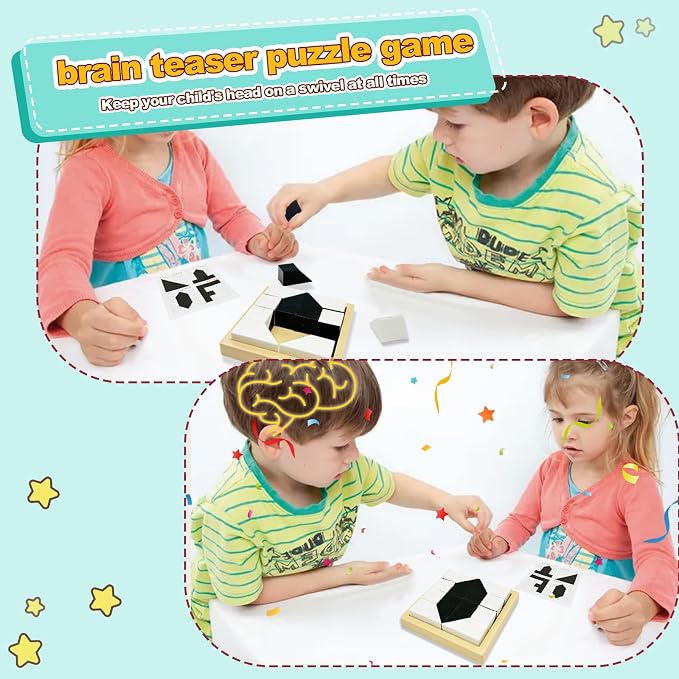 3D Hidden Blocks Puzzle with 16 ABS Pieces