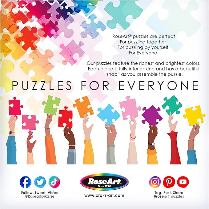 RoseArt - Back to The Past - Ice Cream Truck Day - 1000 Piece Jigsaw Puzzle for Adults