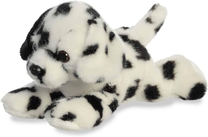Aurora® Adorable Mini Flopsie™ Dipper Dalmatian™ Stuffed Animal - Mini Companions Ready for Playful Adventures - for Kids All Ages, Toddlers, Adults, and Families - White 8 Inches