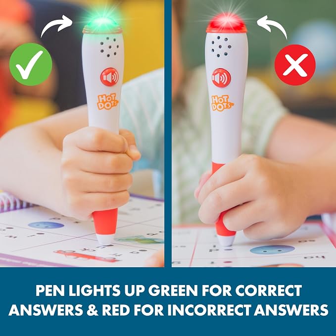 Educational Insights Hot Dots Let's Learn Kindergarten Reading Set - Kindergarten Workbooks with Interactive Pen, Homeschool Learning Activities, Learn to Read Activity Books for Kids Ages 5+