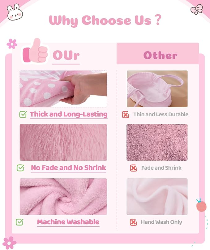 BABESIDE 8 PCS Baby Doll Accessories Set for 17-22 Inch Dolls, Doll Clothes Outfit with Bassinet, Bunny Toy, Bottle, Diaper & Bib