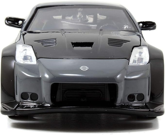 Jada Fast & Furious D.K.'s 2003 Nissan 350Z - 1:24 Scale Diecast Model Toys - Opening Doors, and Hood - for Collectors and Enthusiasts 8+ - Grey