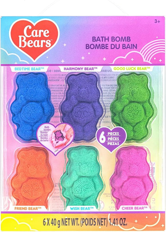 Care Bears 6 Pack Bubblegum Scented Bath Bombs - Ages 3+ Character Molded Bath Bombs – Fun & Bright Colors - Great Birthday Gifts, Stocking Stuffers, Slumber Parties, Spa Days & More by Townley Girl