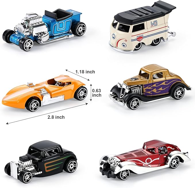 haomsj Car Toys for Kids 9 PCS Playsets Tow Truck Toy and City Carrier Vehicle,Transport Truck with Die Cast Metal Racing Cars for Boys and Girls Age 3-5 Years