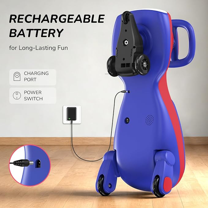 Umatoll 12V Electric Wiggle Car for Kids with Pedal, Display, Rechargeable Battery, LED Light, Bluetooth, Light-Up Wheels, Anti-Rollover, 2 Speeds, Ride on Toys, Birthday Gifts for Age 3+, 150Lbs