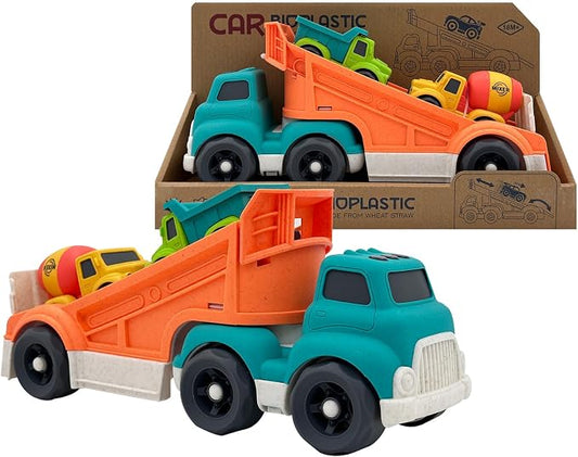 Aigitoy 3 in 1 Toddlers Truck Toys for 1 2 3 4 Year Old, Truck Set Includes Dump Truck, Mixer Cement, No BPA, Phthalates, PVC, Birthday Xmas Gifts for Toddlers,Outdoor Toys for Kids