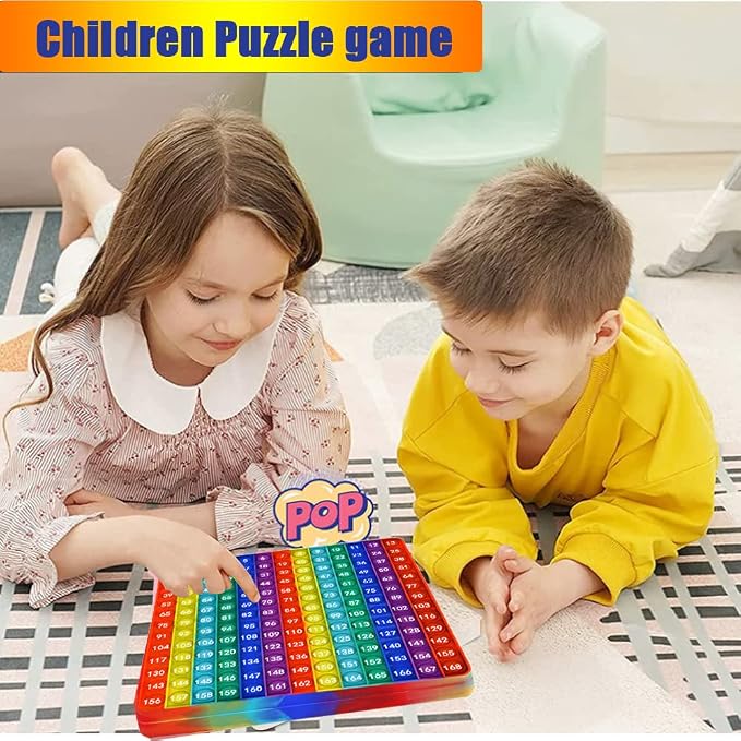 12x12Multiplication Table- Multiplication Game-Multiplication Learning Games-Math Toys -Multiplication Pop-12x12 Math Manipulatives-Fingertip Stress Relief Toy