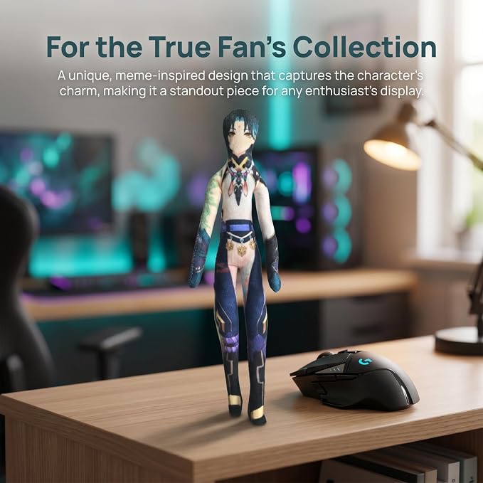 Xiao Anime Figure Keychain for Adult Fans, Genshin Impact Collectible Bag Hanging Keyring