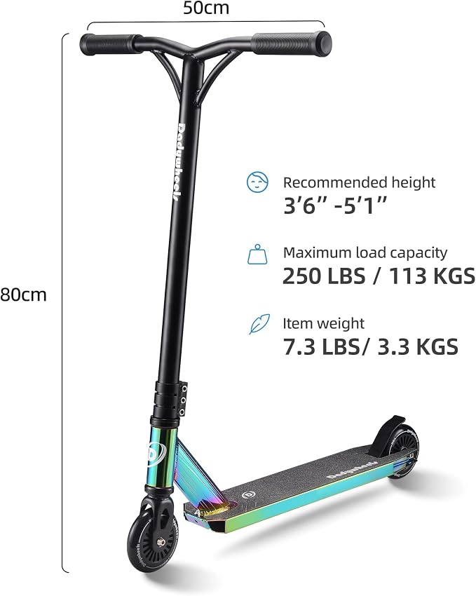 Pro Scooters for Kids 8 +, Teens and Adults | Two Different Scooter Heights 31.5” and 36.6”to Choose from