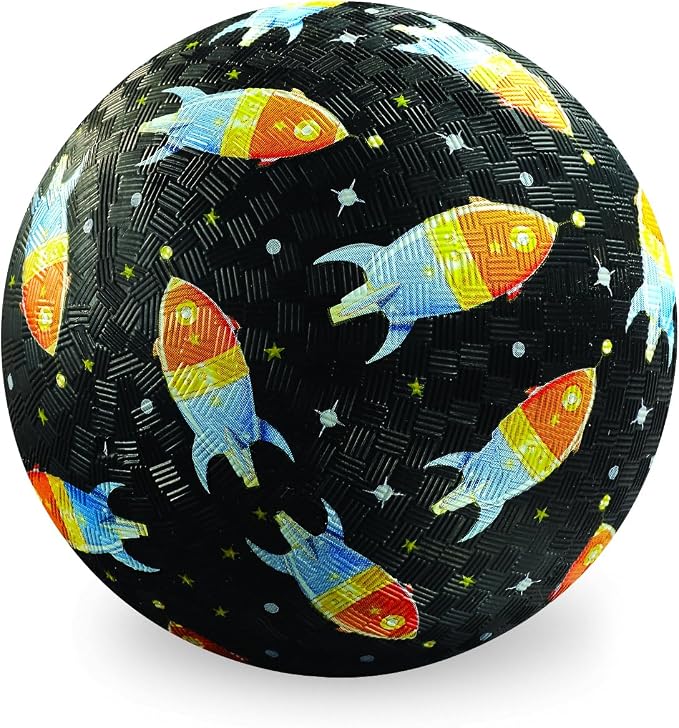 Crocodile Creek Playground Ball - Durable Rubber Ball for Kids Ages 3 and Up - Bouncy Inflatable Ball for Kickball, Indoor Games, and Outdoor Sports - PVC-Free