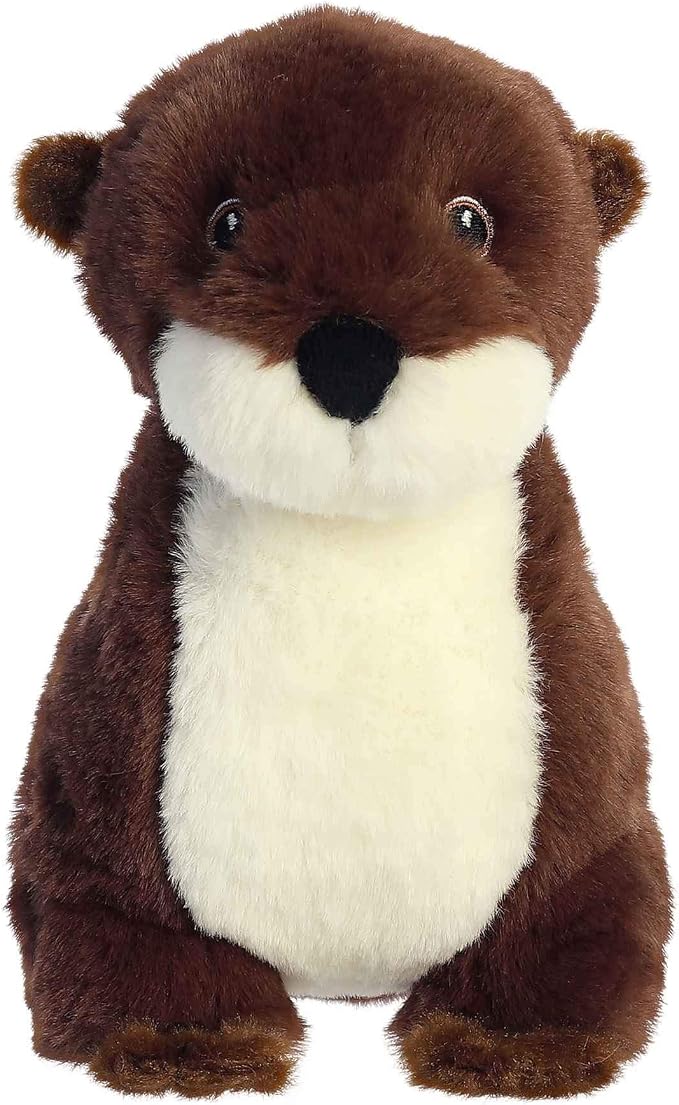 Aurora® Eco-Friendly Eco Nation™ River Otter Stuffed Animal - Environmental Consciousness - Recycled Materials - Brown 13.5 Inches