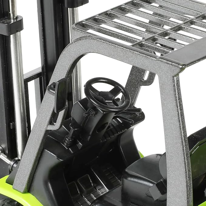 Liftable Forklift Construction Toys, Die-cast Scale All Metal Mini Construction Vehicle Fork Truck, Collection Forklift Desk Decoration Toy Gift-Green