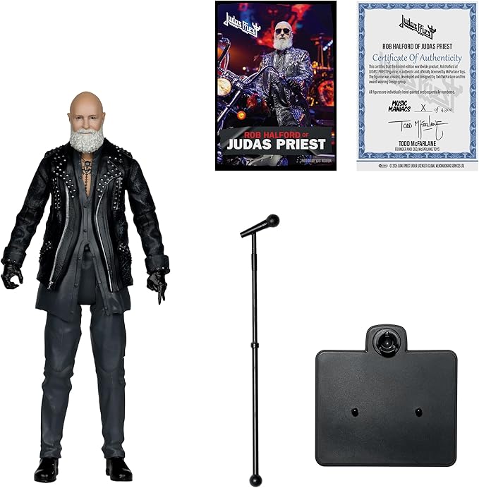 McFarlane Toys- Music Maniacs Metal Rob Halford (Judas Priest) 6in Action Figure