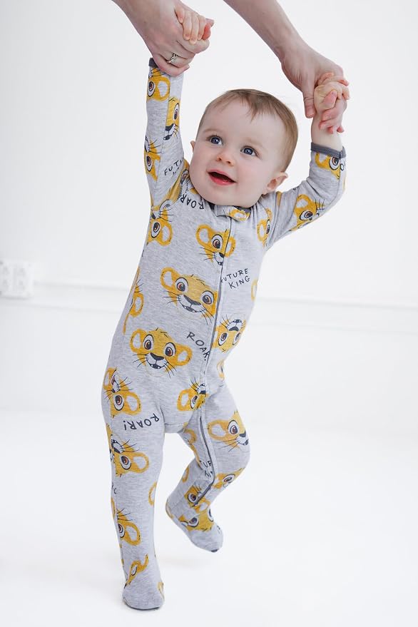 Disney Baby Boys' 2-Pack Footed One-Piece Sleep N' Play Newborn to Infant