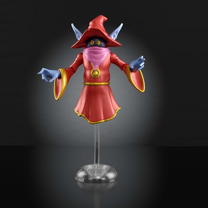 Masters of the Universe Origins Action Figure 200X Cartoon Collection Orko, 5.5 Inch 1980s Motu TV Wizard, Detailed Design & Clear Stand, Magic Effect