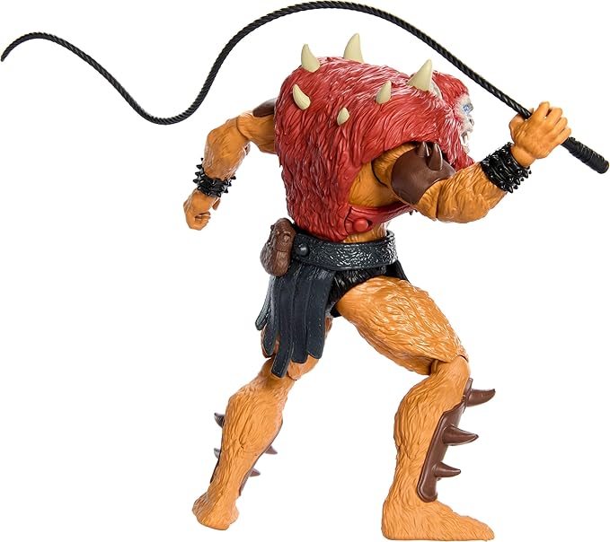 Masters of the Universe 2026 Movie Beast Man 5.5 Inch Action Figure Villain Toy, Content Inspired with 14 Movable Joints & Whip, Evil Hairy Henchman