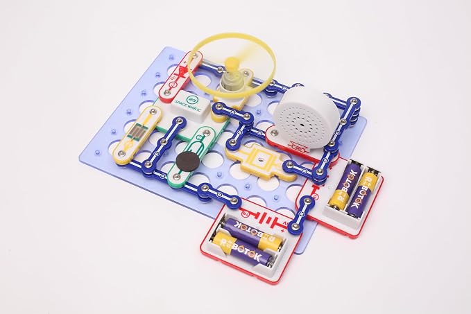 STEM Electronic Circuit Kit for Kids, Over 201 Projects, Physics Circuit Maker Kit, Science Experiment Educational Toy for Boys & Girls Ages 8+ (Mixed Color, 201)