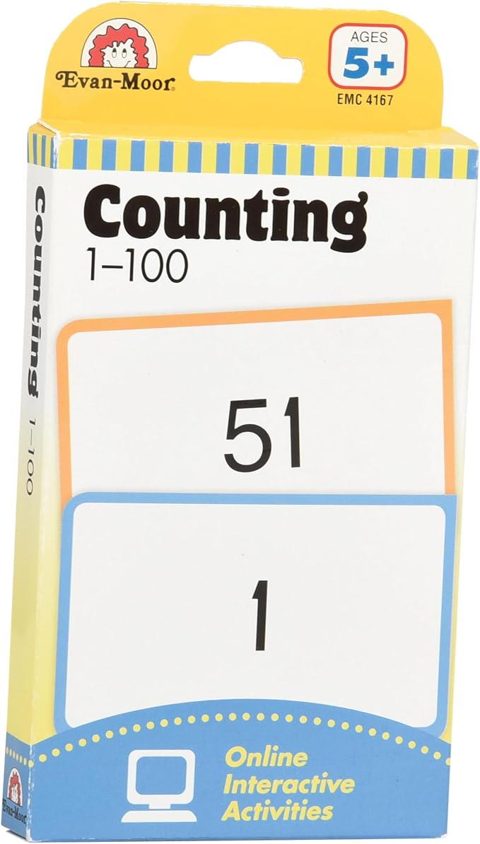Constructive Playthings Numbers to 100 Chart – Counting, Sequencing & Number Pattern Learning Tool for Early Math Skills, Grades K+