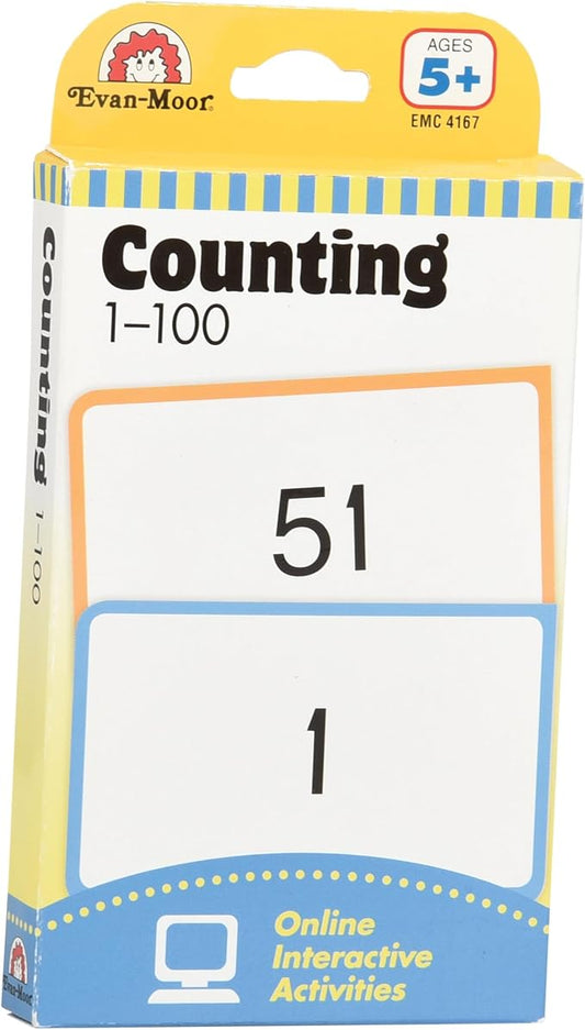 Constructive Playthings Numbers to 100 Chart – Counting, Sequencing & Number Pattern Learning Tool for Early Math Skills, Grades K+