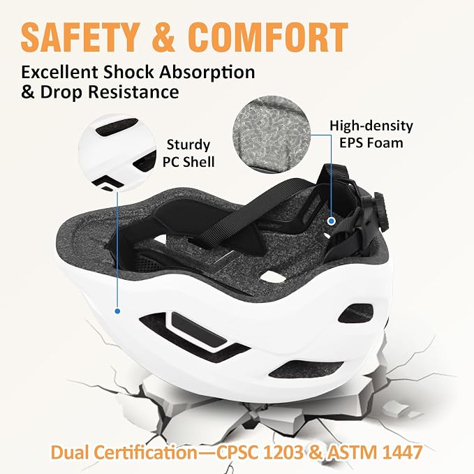 Kids Bike Helmet for Toddlers, Boys and Girls, Lightweight & Adjustable for Age 1-3-8, Multi-Sport Helmet for Bicycle, Kick Scooter, Skateboard, Roller/Inline Skate