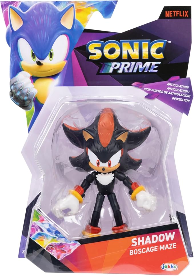 JAKKS Pacific Sonic Prime 5" Articulated Action Figure - Shadow Green Hill Zone