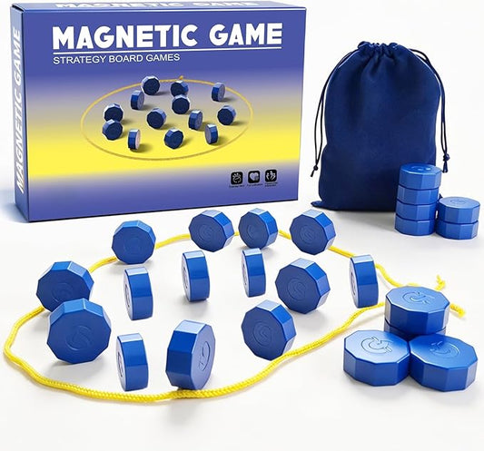 Magnet Chess Game Magnet Game with String for Easter Basket Stuffers Family Games Night, Great Fun Puzzle Strategy Games for Family & Party, Camping Tops, Game Collections
