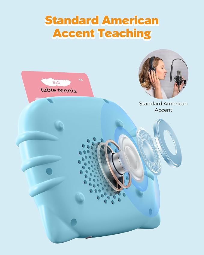 Talking Flash Cards for Toddler 1 2 3 4 Year Olds, Language Learning Toys, Phonics Talking Flash Cards for Toddlers 2-8, Digraphs CVC Blends Long Vowel Sounds Spelling Reading