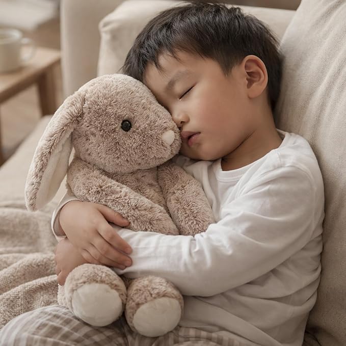 WEIGEDU Bunny Rabbit Stuffed Animals Plush Toys | Floppy Ears, 17.7 inches, Fluffy, Brown, Super Soft for Kids Girls Boys Baby Toddlers, Birthday Bedtime Easter Gift