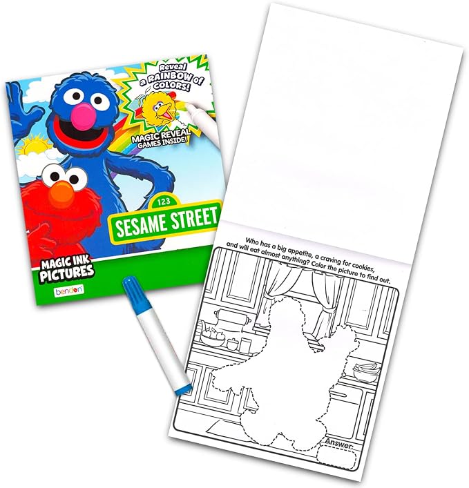 12 Mess Free Imagine Ink Coloring Book Set for Kids - Bulk Bundle with 12 No Mess Coloring Books (Sonic, Bluey, Mickey, Minnie, Spidey, Peppa Pig)