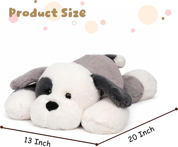 Weighted Dog Stuffed Animal Soft Weighted Plushes Cute Dog Plush Toy Birthday Gifts for Kids Boys Girls Adults (20" 4 lbs)