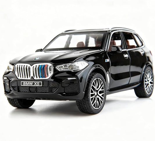 BDTCTK 1:32 Comapatible for X5 SUV Model Car Toy, Zinc Alloy Pull Back Toy car with Sound and Light for Kids Boy Girl Gift(Black)